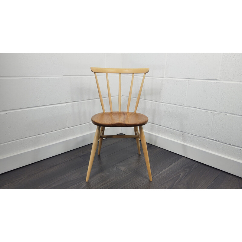 Vintage Ercol Bow Top chair in elmwood and beechwood, 1960