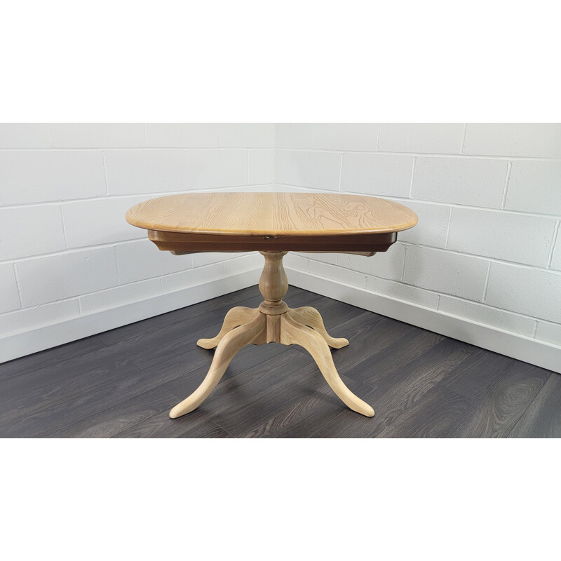 Table à rallonge vintage Ercol Chester Piédestal, 2000