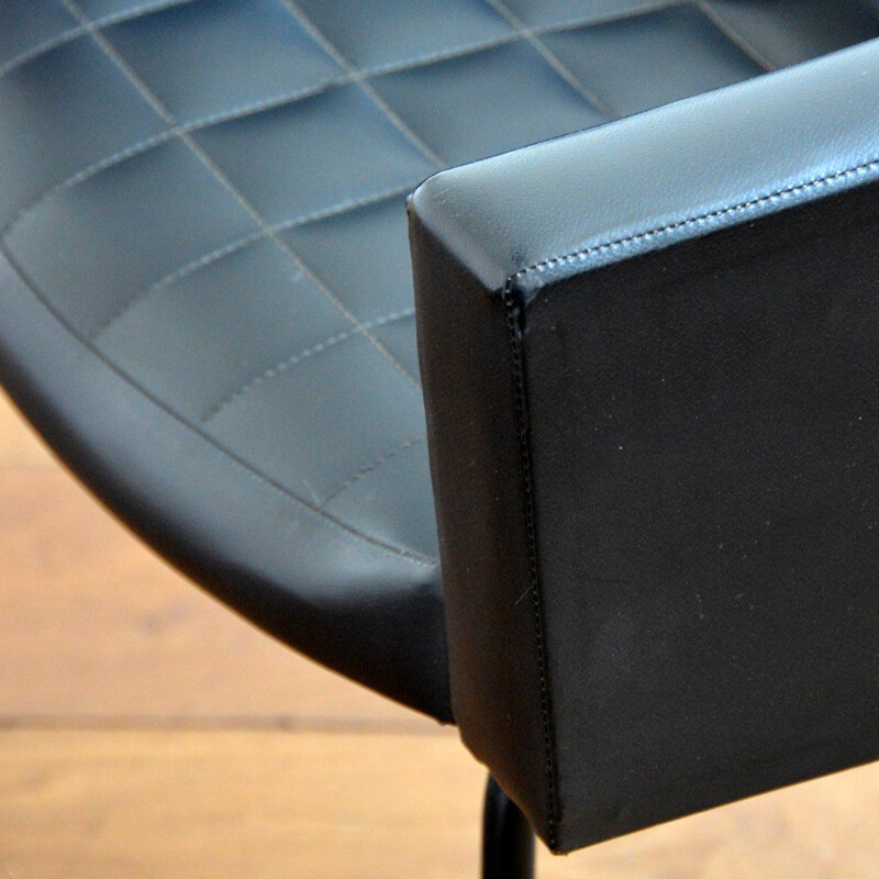 Vintage armchair "Conseil" in lacquered metal by Pierre Guariche for Meurop, 1960