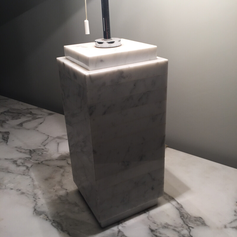 Lamp in marble, manufacturer Knoll - 1970s