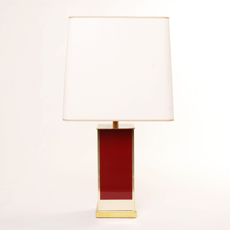 Pair of Roche & Bobois table lamps in brass, Jean Claude MAHEY - 1970s