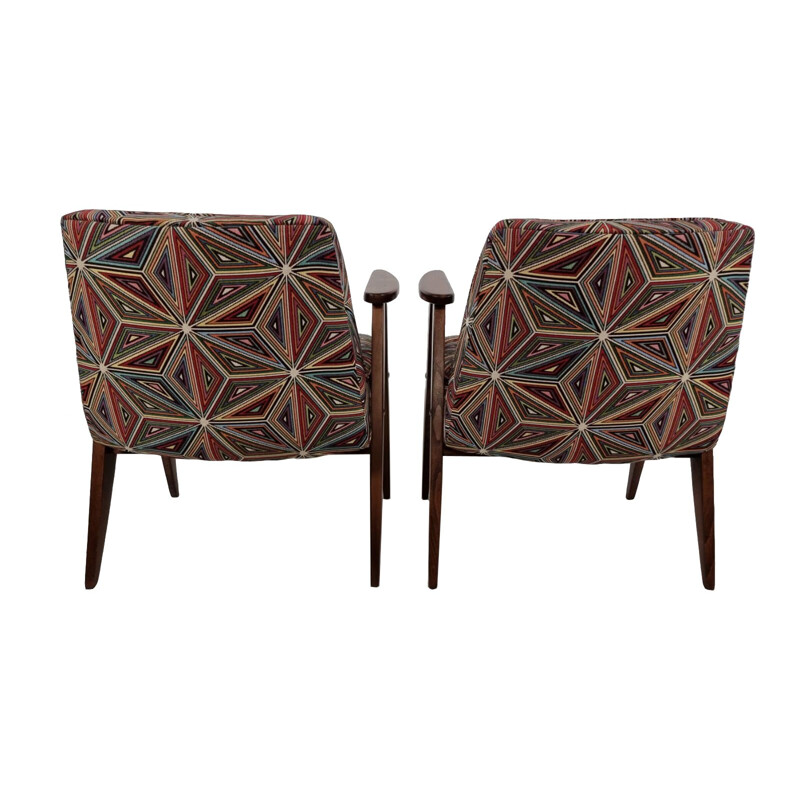 Pair of vintage armchairs by Chierowski 366, 1960s