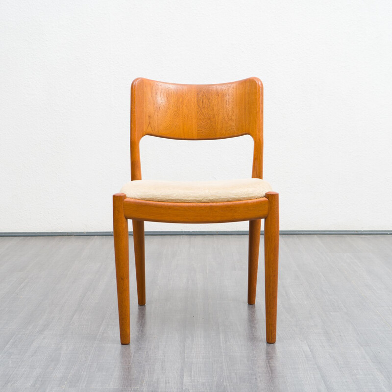 Set of 6 Danish vintage teak dining chairs by Juul Kristensen for Glostrup Möbelfabrik, 1960s