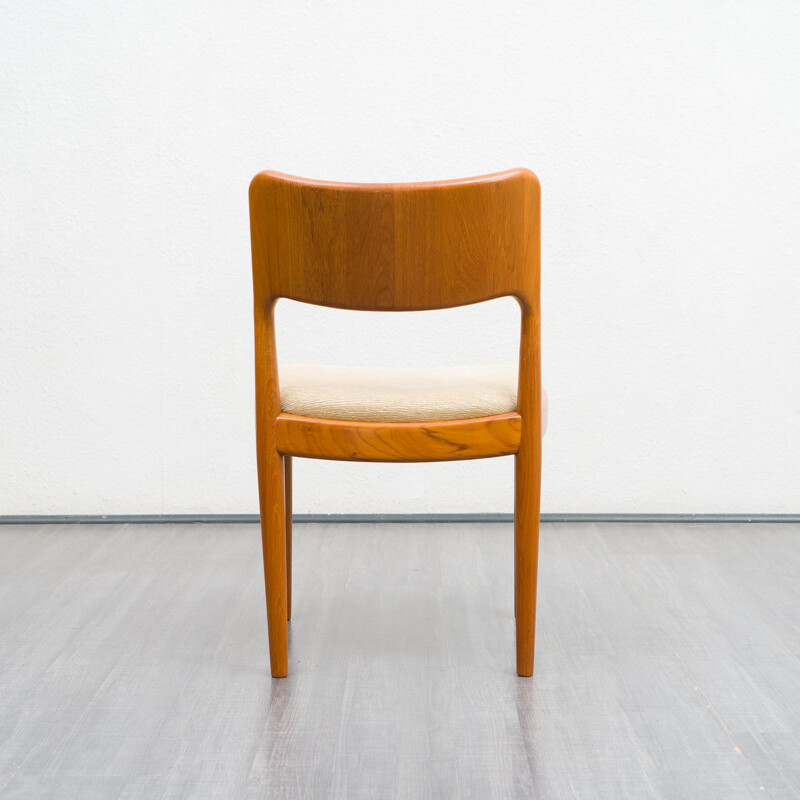 Set of 6 Danish vintage teak dining chairs by Juul Kristensen for Glostrup Möbelfabrik, 1960s