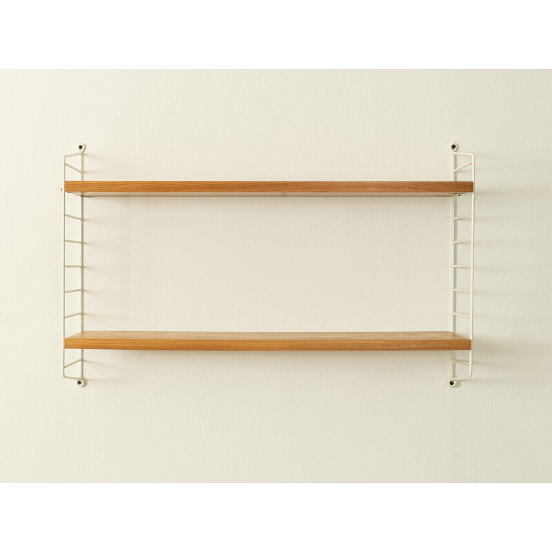 Vintage teak String shelf by Nils Strinning, 1950s