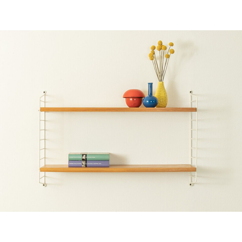 Vintage teak String shelf by Nils Strinning, 1950s