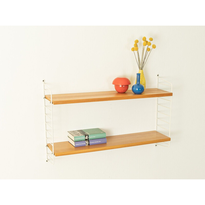 Vintage teak String shelf by Nils Strinning, 1950s