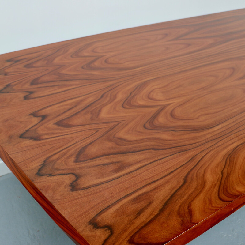 Vintage table in rosewood veneer, Italy 1970