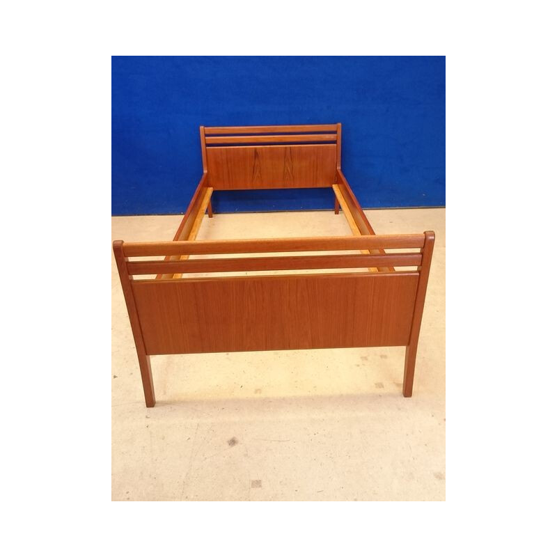 Vintage Scandinavian teak bench seat - 1950s