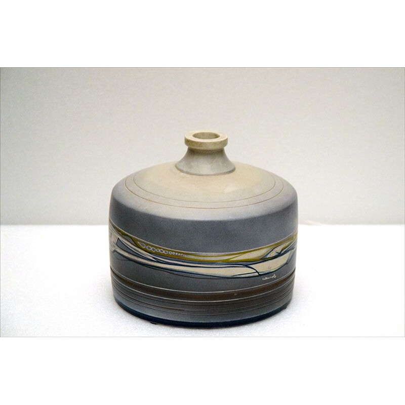 Vintage-Vase aus Terrakotta mit futuristischer Dekoration, 1960