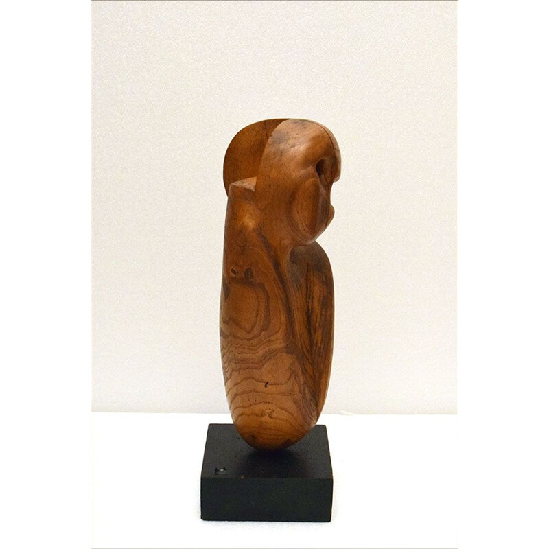 Vintage anthropomorphic wooden sculpture by Paolo Domenichini, 1991