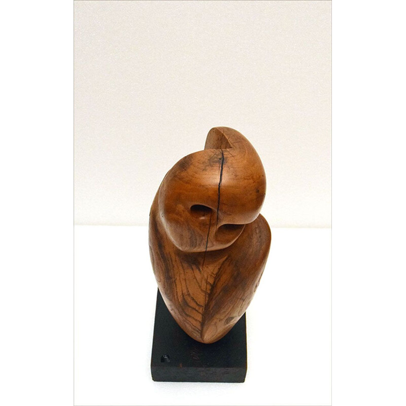 Sculpture en bois anthropomorphe vintage de Paolo Domenichini, 1991