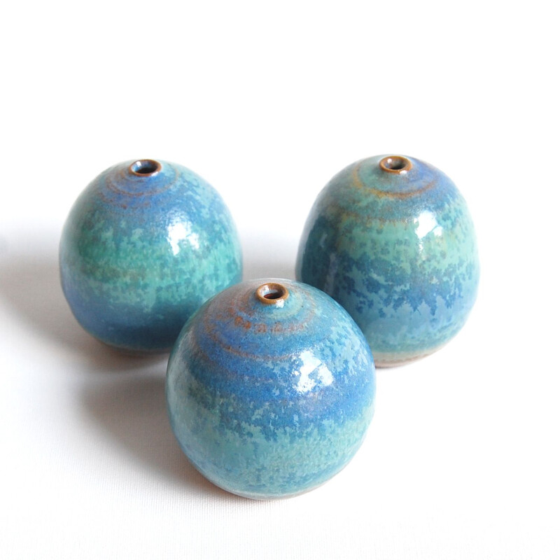 Set of 3 vintage miniature ceramics by Antonio Lampecco