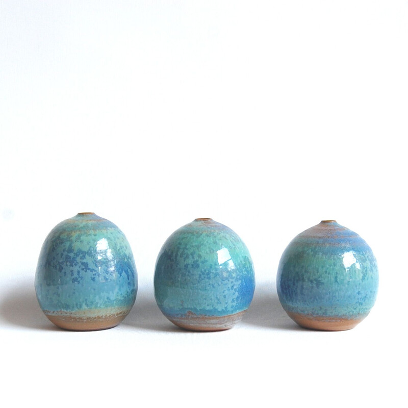 Set of 3 vintage miniature ceramics by Antonio Lampecco