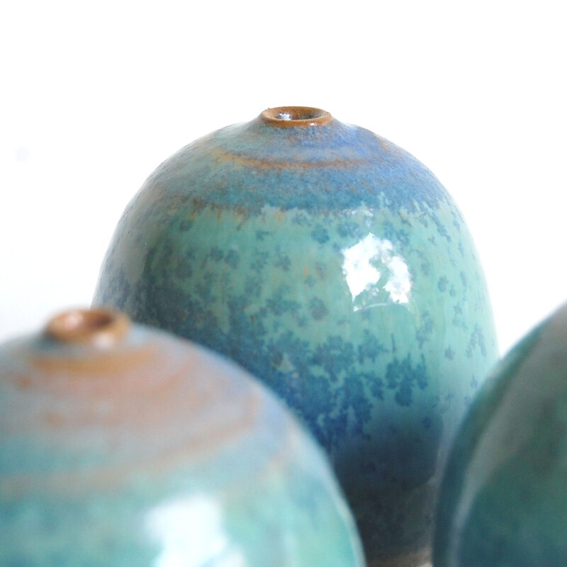 Set of 3 vintage miniature ceramics by Antonio Lampecco