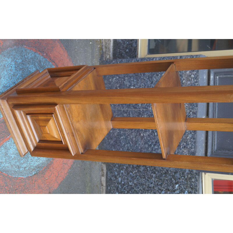 Vintage marble and solid wood console, 1930