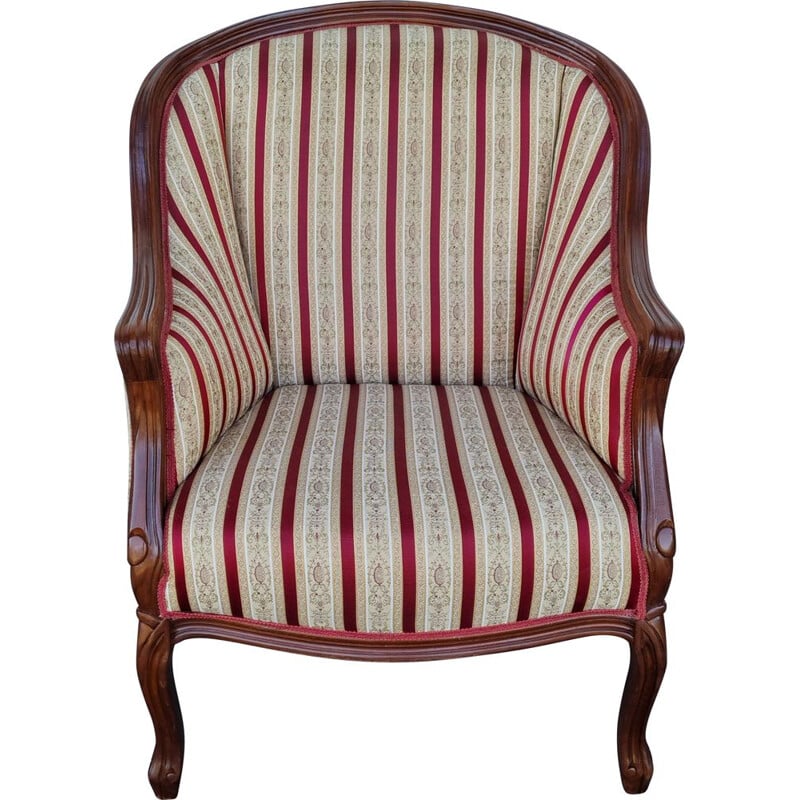 Fauteuil vintage rayures