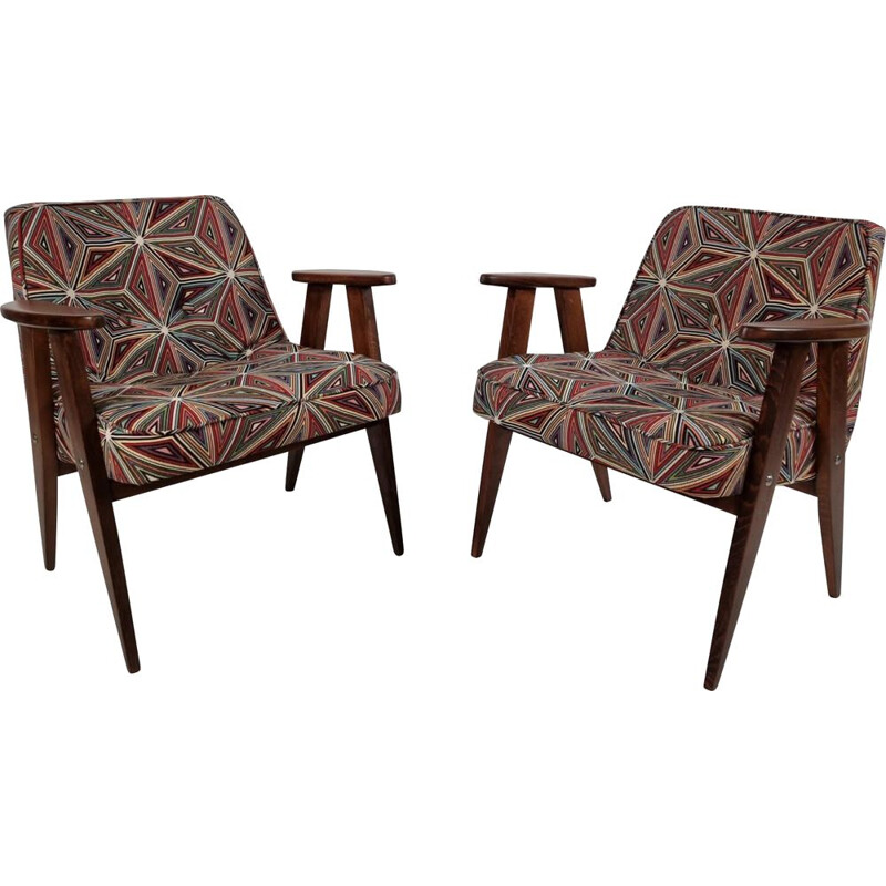 Paire de fauteuils vintage par Chierowski 366, 1960
