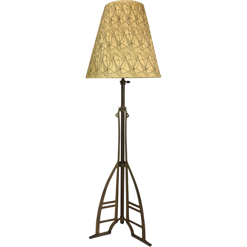 Mid-century brass floor lamp - 1950