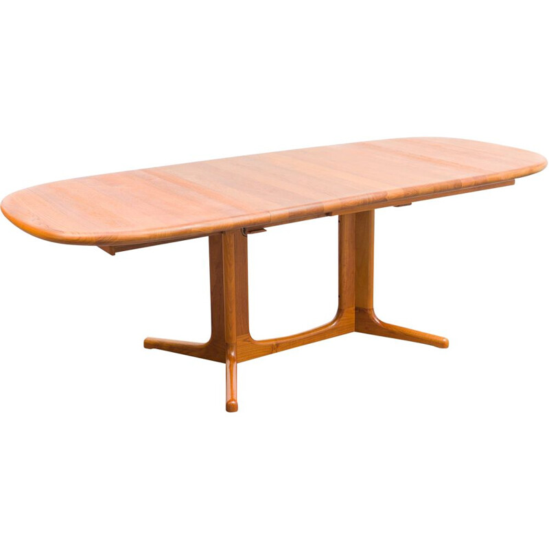 Vintage teak dining table by Juul Kristensen for Glostrup Möbelfabrik, Denmark 1970s