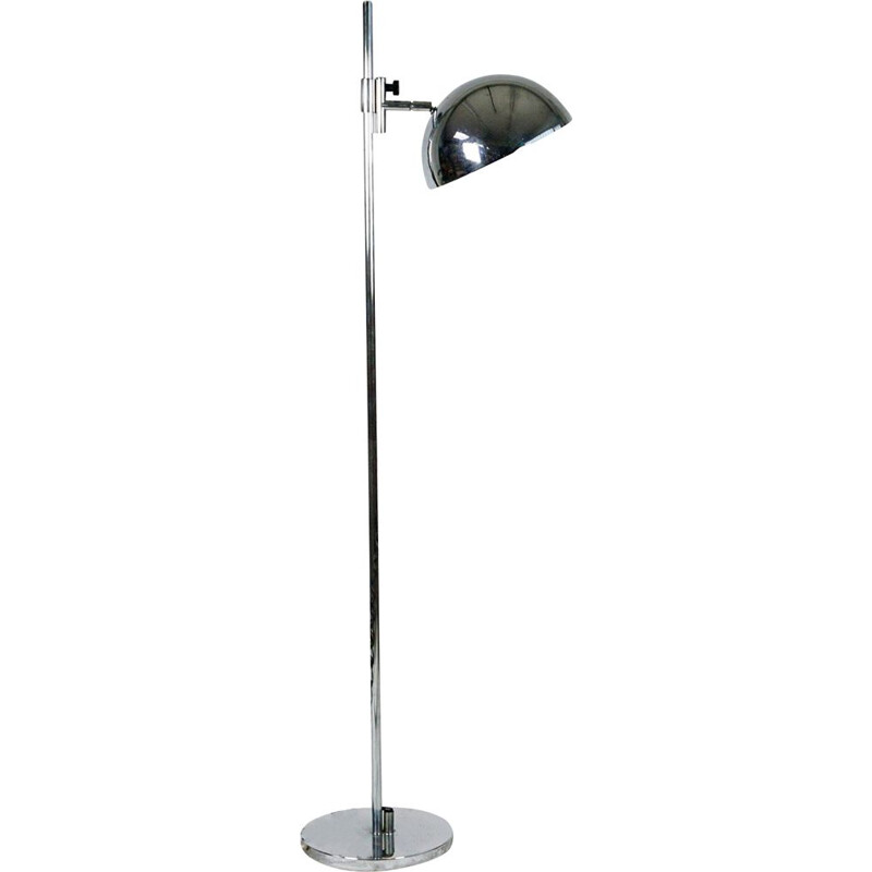 Italian vintage adjustable chrome floor lamp, 1960s