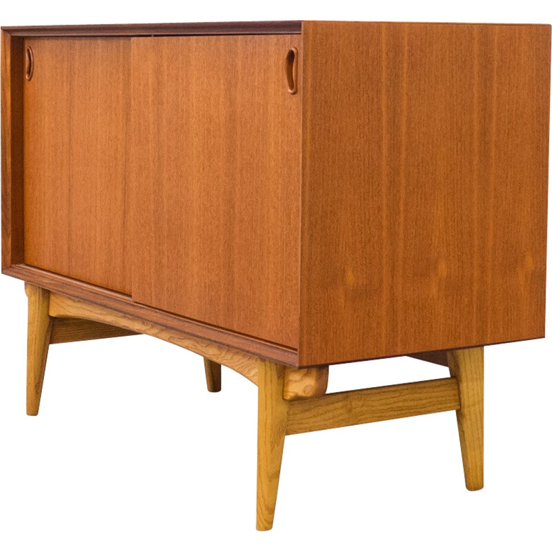 Vintage small V-Form sideboard, Oswald VERMAERCKE - 1950s