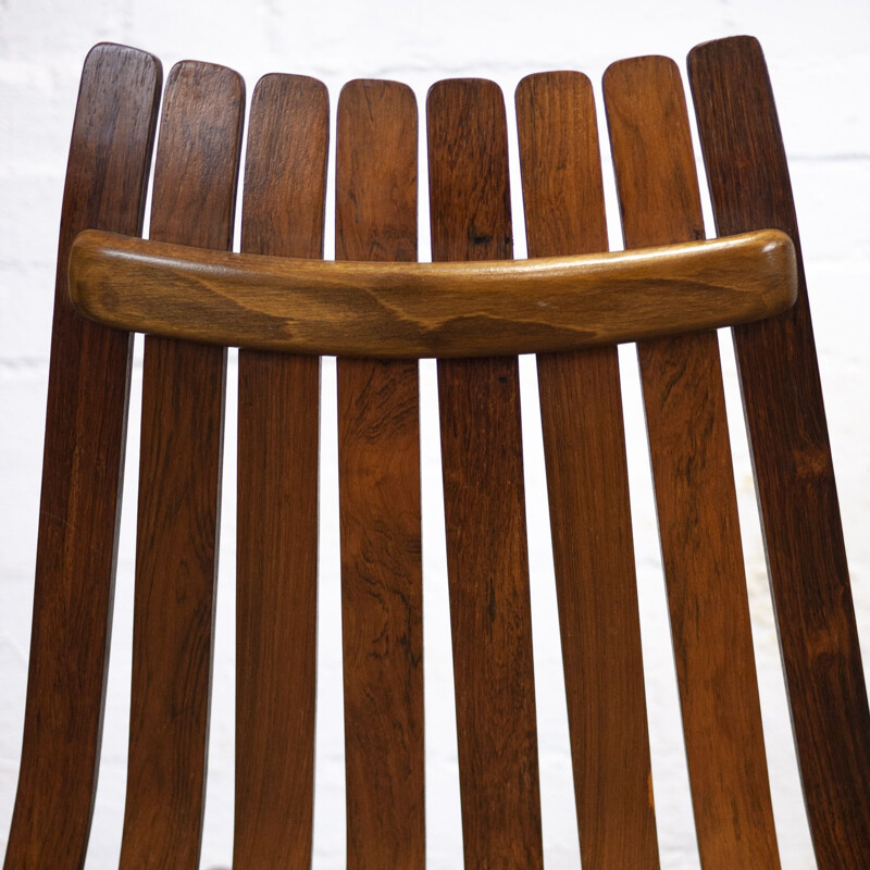 Set of 8 vintage rosewood dining chairs by Hans Brattrud for Hove Møbler, 1960s