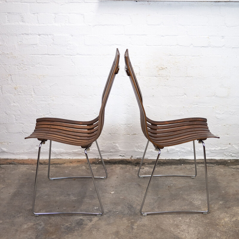 Set of 8 vintage rosewood dining chairs by Hans Brattrud for Hove Møbler, 1960s