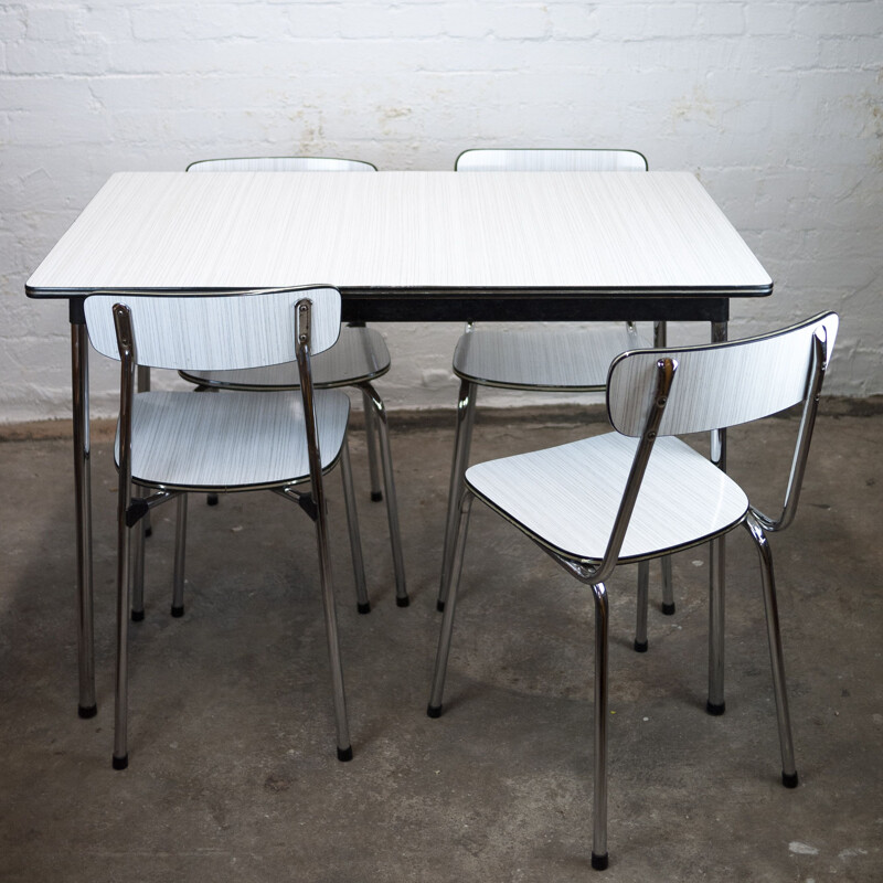 Vintage formica dining set by Tavo, Belgium 1950