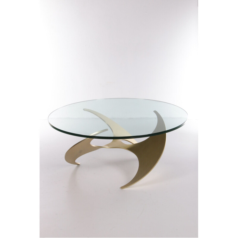 Vintage propeller coffee table by Knut Hesterberg for Ronald Schmitt, 1960s