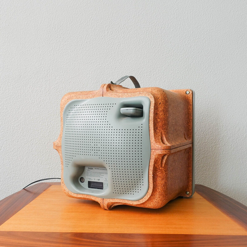 Vintage Jim Nature portable television by Phillipe Starck for Saba, 1994s