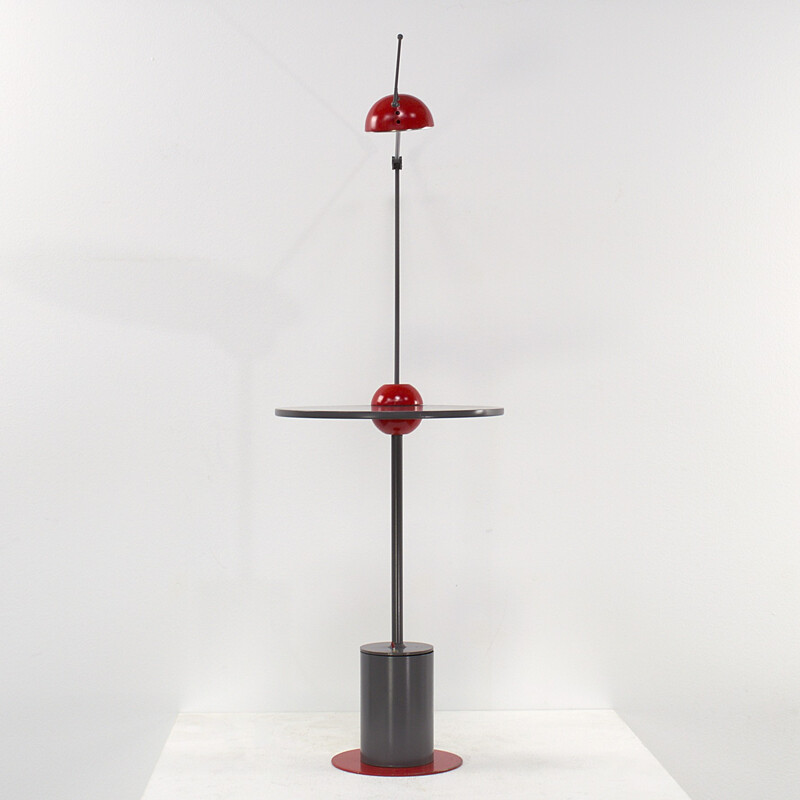 Halogen long arm table lamp in acrylic - 1980s