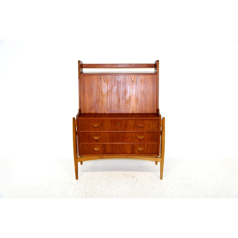 Vintage teak secretary by Poul Volther, Denmark 1960