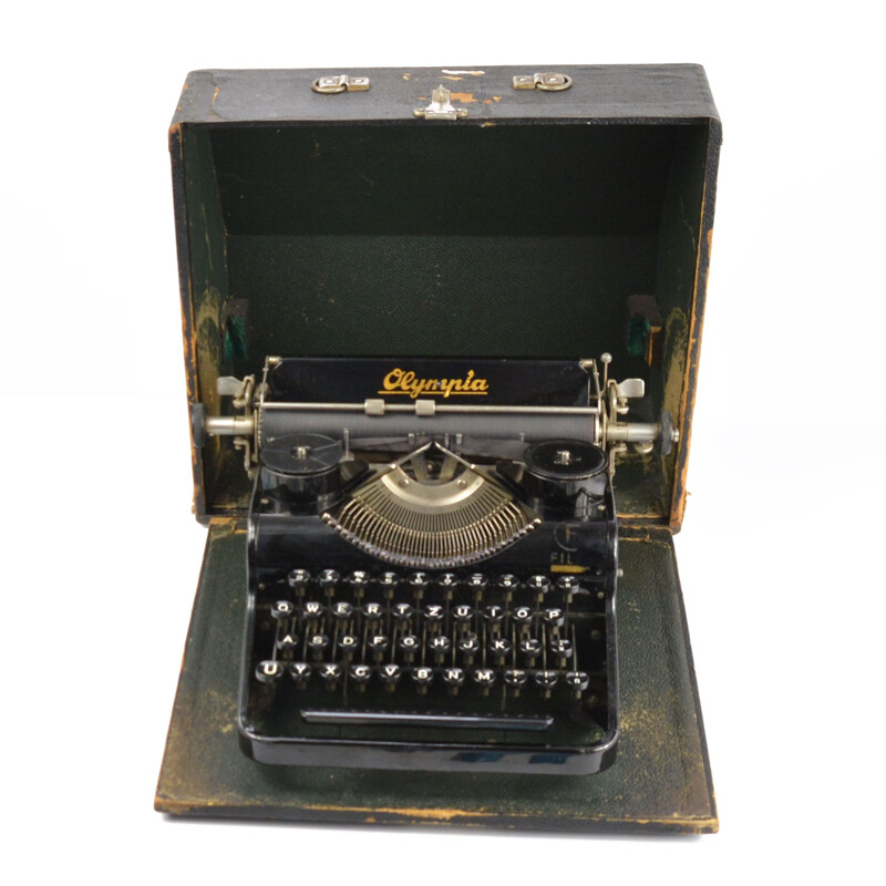 Machine à écrire Simplex vintage par Olympia A.G. Stuttgart, Allemagne 1930