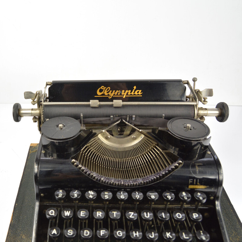 Máquina de escribir vintage "Simplex" de Olympia A.G. Stuttgart, Alemania 1930