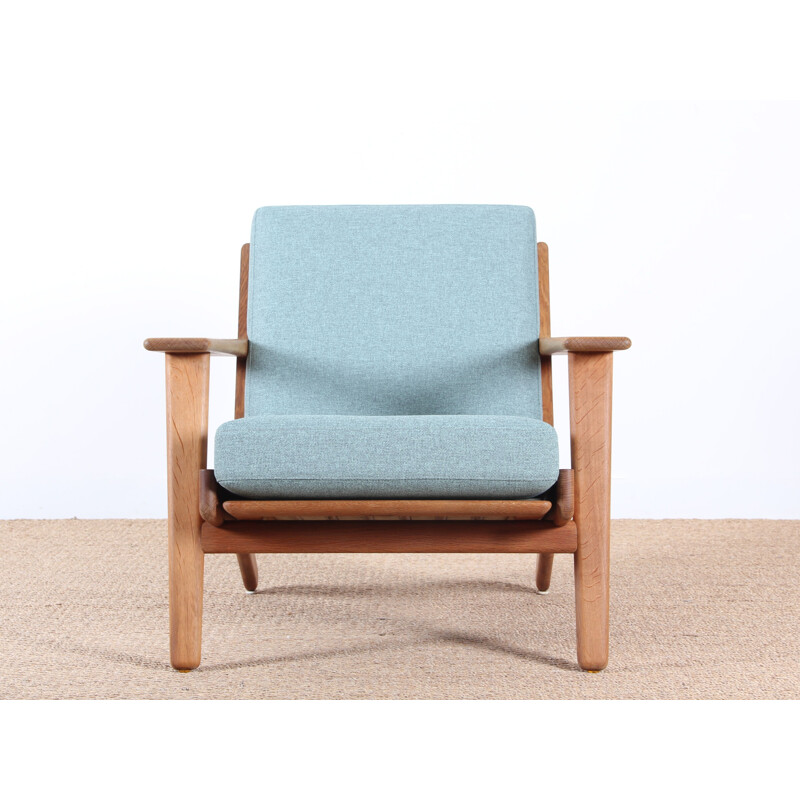 Paar Ge 290 skandinavische Vintage-Sessel von Hans Wegner für Getama