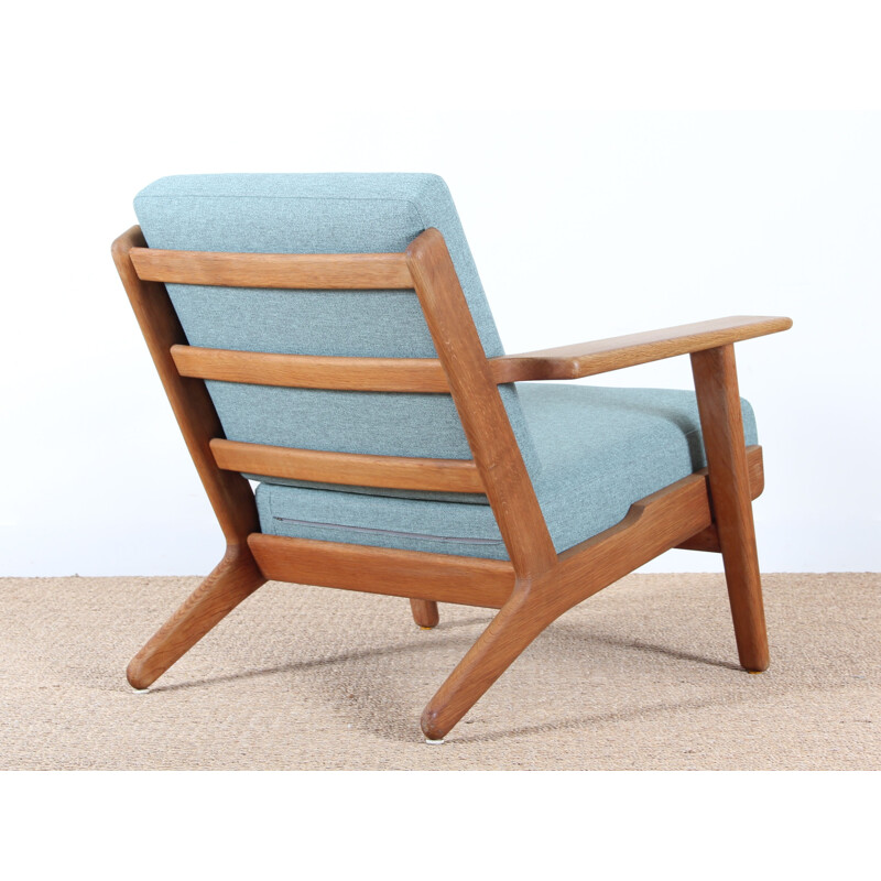 Paar vintage scandinavische Ge 290 fauteuils van Hans Wegner voor Getama