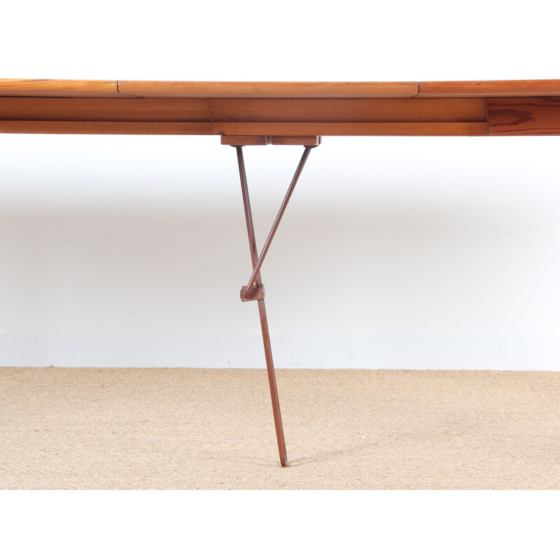 Vintage Scandinavian square table in teak