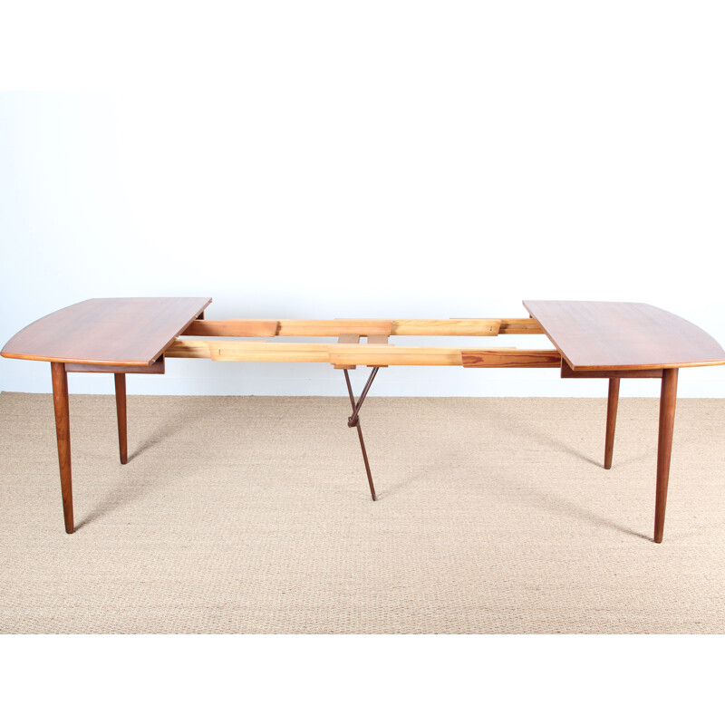 Vintage Scandinavian square table in teak