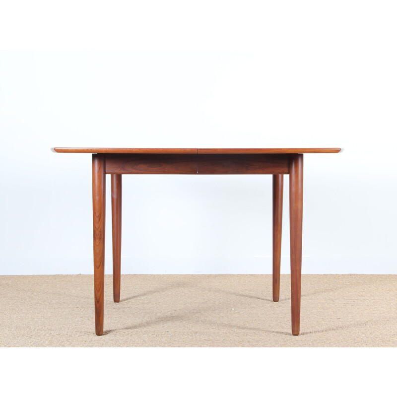 Vintage Scandinavian square table in teak