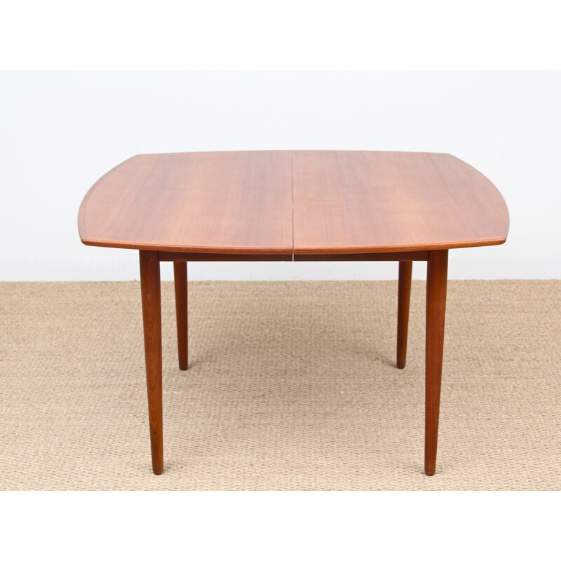 Vintage Scandinavian square table in teak
