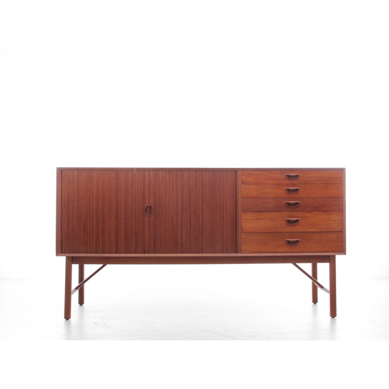 Scandinavian vintage teak sideboard with sliding doors by Hvidt and Mølgaard