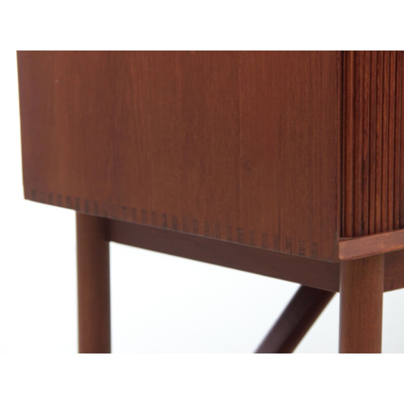 Scandinavian vintage teak sideboard with sliding doors by Hvidt and Mølgaard