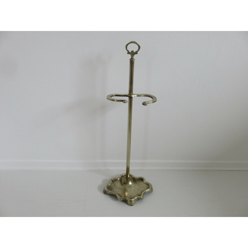 Vintage Art Deco bronze umbrella stand, France 1900s