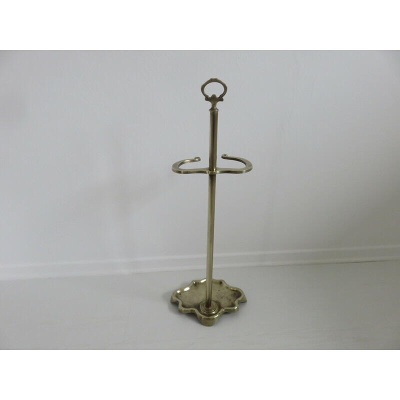 Vintage Art Deco bronze umbrella stand, France 1900s