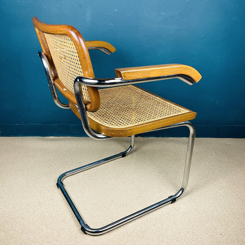 Mid-century Cesca B32 chair by Marcel Breuer, Italy 1980s