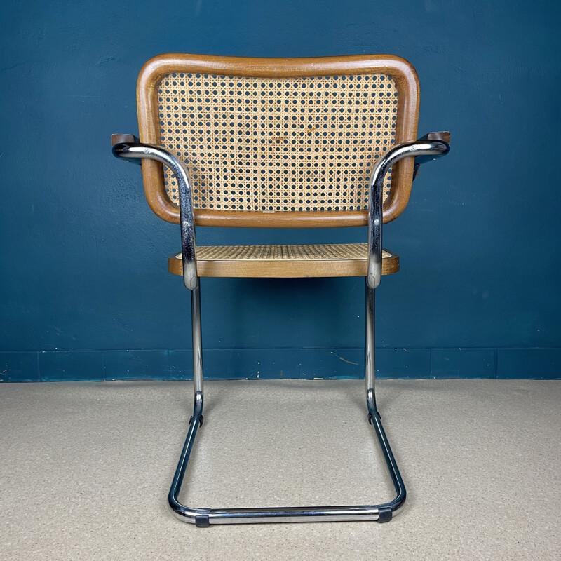 Mid-century Cesca B32 chair by Marcel Breuer, Italy 1980s