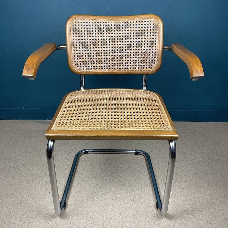 Mid-century Cesca B32 chair by Marcel Breuer, Italy 1980s