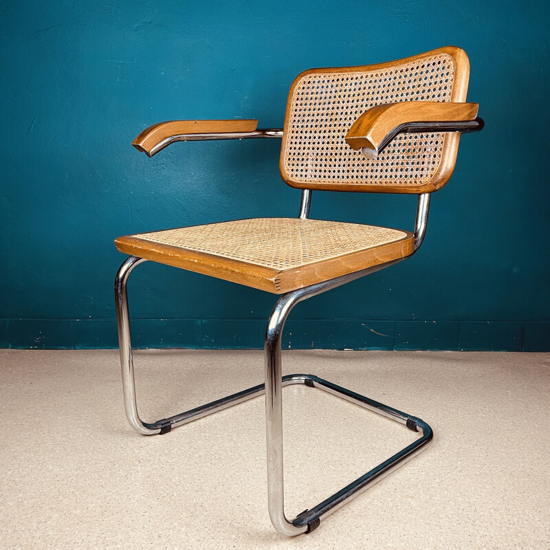 Mid-century Cesca B32 chair by Marcel Breuer, Italy 1980s