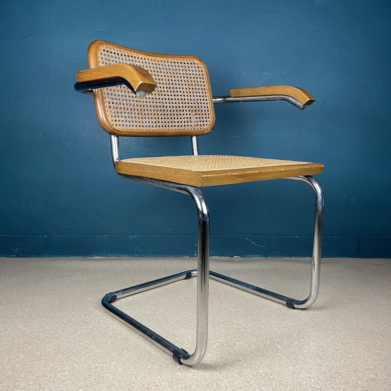 Mid-century Cesca B32 chair by Marcel Breuer, Italy 1980s